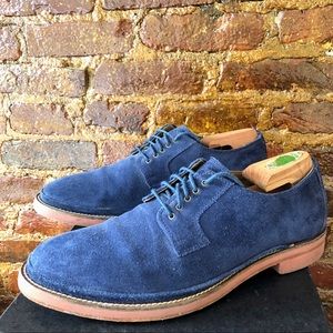 J. Crew Kenton Blue Suede Dress Shoes